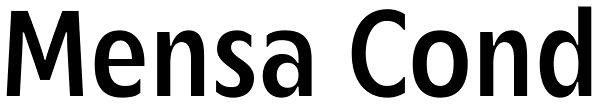 Mensa Cond Font