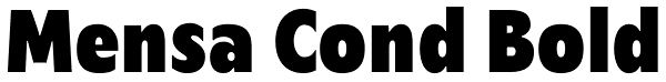 Mensa Cond Bold Font