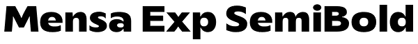 Mensa Exp SemiBold Font