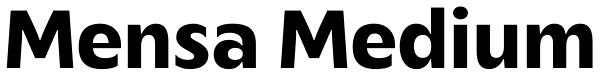 Mensa Medium Font