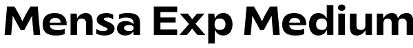 Mensa Exp Medium Font