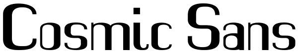 Cosmic Sans Font