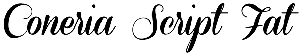 Coneria Script Fat Font