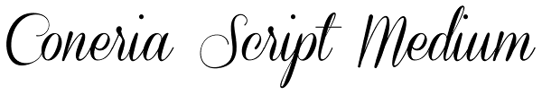 Coneria Script Medium Font