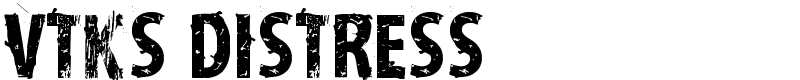 vtks distress Font