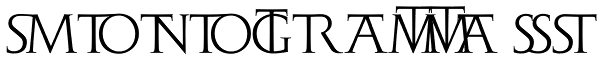 Monogramma ST Font