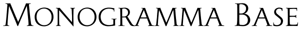 Monogramma Base Font