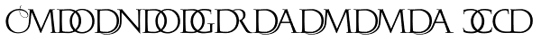 Monogramma CD Font