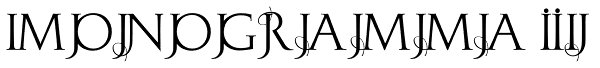 Monogramma IJ Font