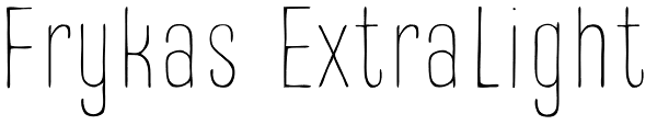 Frykas ExtraLight Font