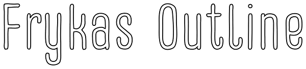 Frykas Outline Font