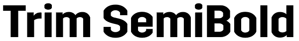 Trim SemiBold Font