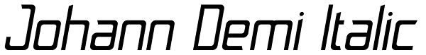 Johann Demi Italic Font