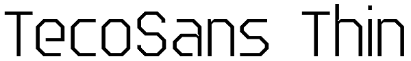 TecoSans Thin Font