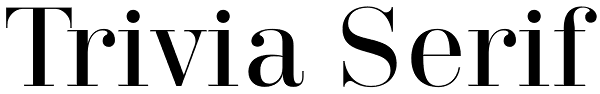 Trivia Serif Font