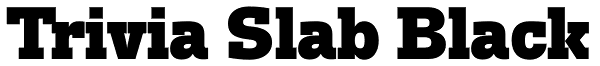 Trivia Slab Black Font