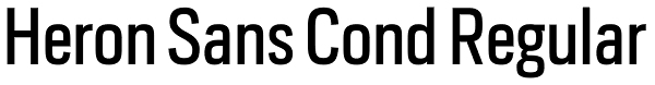 Heron Sans Cond Regular Font