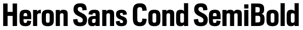 Heron Sans Cond SemiBold Font