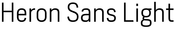 Heron Sans Light Font