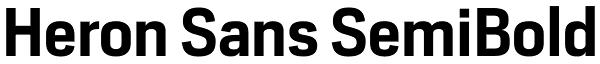 Heron Sans SemiBold Font
