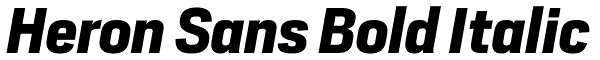Heron Sans Bold Italic Font