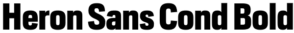 Heron Sans Cond Bold Font