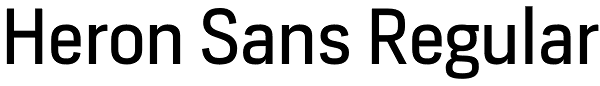 Heron Sans Regular Font