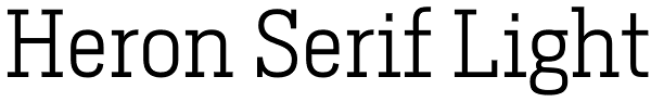 Heron Serif Light Font