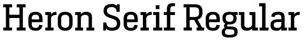 Heron Serif Regular Font