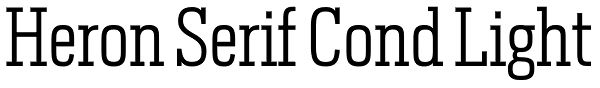 Heron Serif Cond Light Font