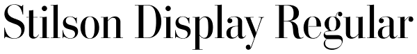 Stilson Display Regular Font