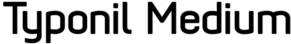 Typonil Medium Font