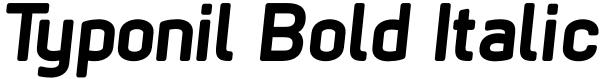 Typonil Bold Italic Font