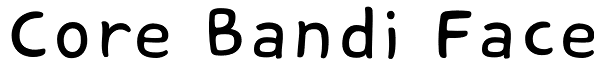 Core Bandi Face Font