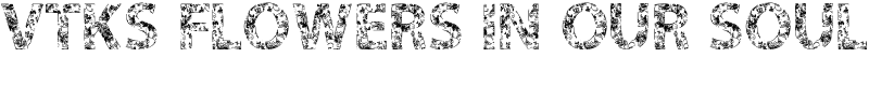 VTKS FLOWERS IN OUR SOUL Font