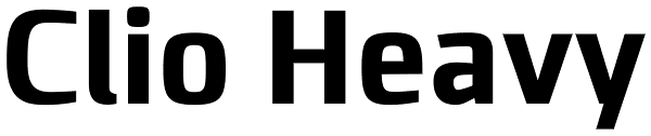 Clio Heavy Font