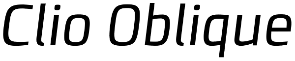 Clio Oblique Font