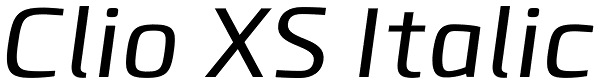 Clio XS Italic Font