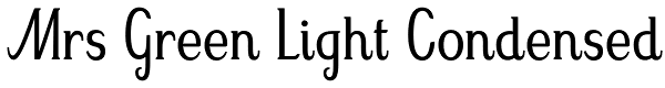 Mrs Green Light Condensed Font