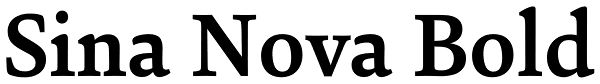 Sina Nova Bold Font