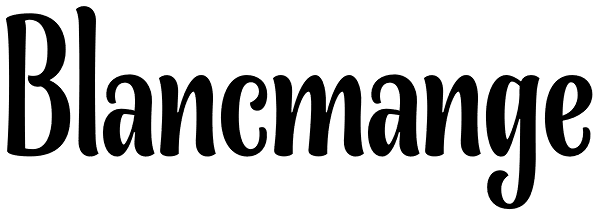 Blancmange Font