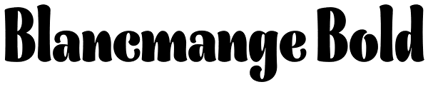 Blancmange Bold Font