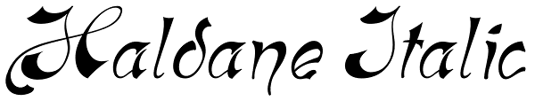 Haldane Italic Font