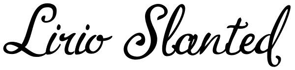 Lirio Slanted Font