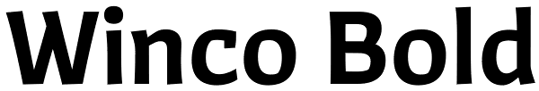 Winco Bold Font