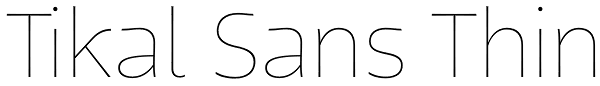 Tikal Sans Thin Font