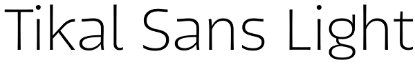 Tikal Sans Light Font