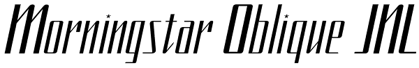 Morningstar Oblique JNL Font