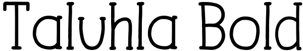 Taluhla Bold Font