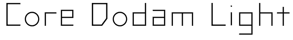 Core Dodam Light Font